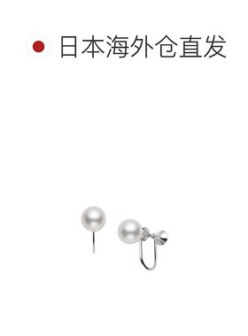 日本直邮MIKIMOTO/御木本Akoya珍珠耳钉耳环 PE-1EU 7.75mm