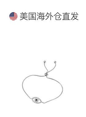 自营 Adornia  Evil Eye Slider Bracelet silver silver 美国奥