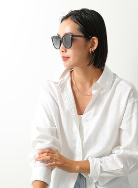 日本直邮GUCCI 太阳镜 GG0091S 女士椭圆形眼镜 GG 标志眼镜 00