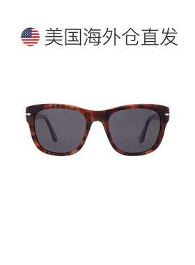 自营Persol Polarized Black Square Unisex Sunglasses PO3313S