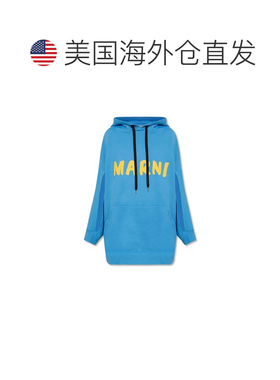 自营Marni Cotton Women's Sweatshirt - blue 美国奥莱直发