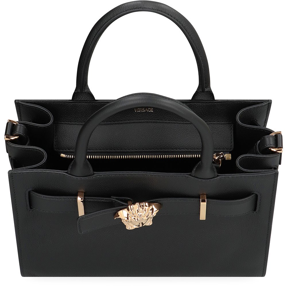 1h可退 VERSACE 女士手提包 1015536DVIT2T1B00V AW2024 黑色 - 图2