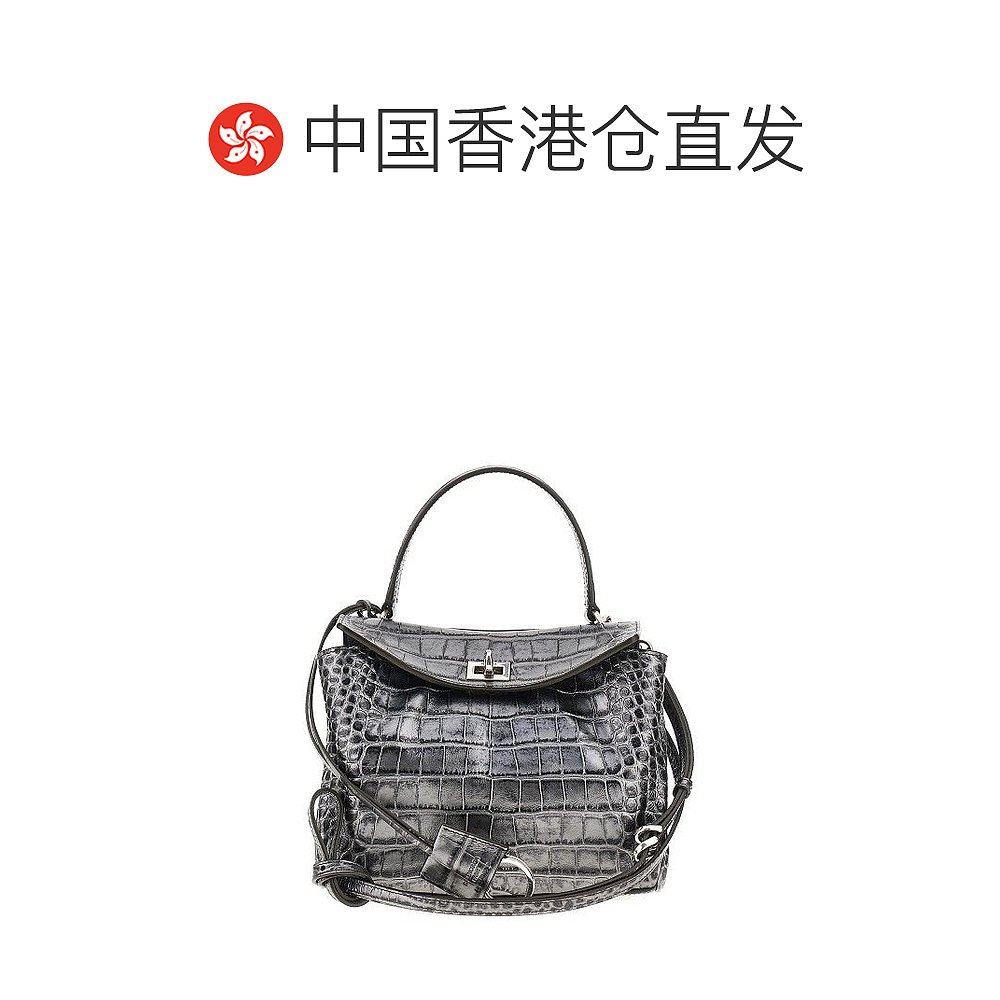 1h可退 香港直邮Balenciaga 巴黎世家 女士 Rodeo 壓花金屬手提包,淘宝优惠券,粉丝福利购,淘宝优惠卷
