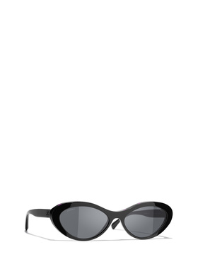 CHANEL 女士眼镜 CH54161711S4 CO 灰色 徽标太阳镜
