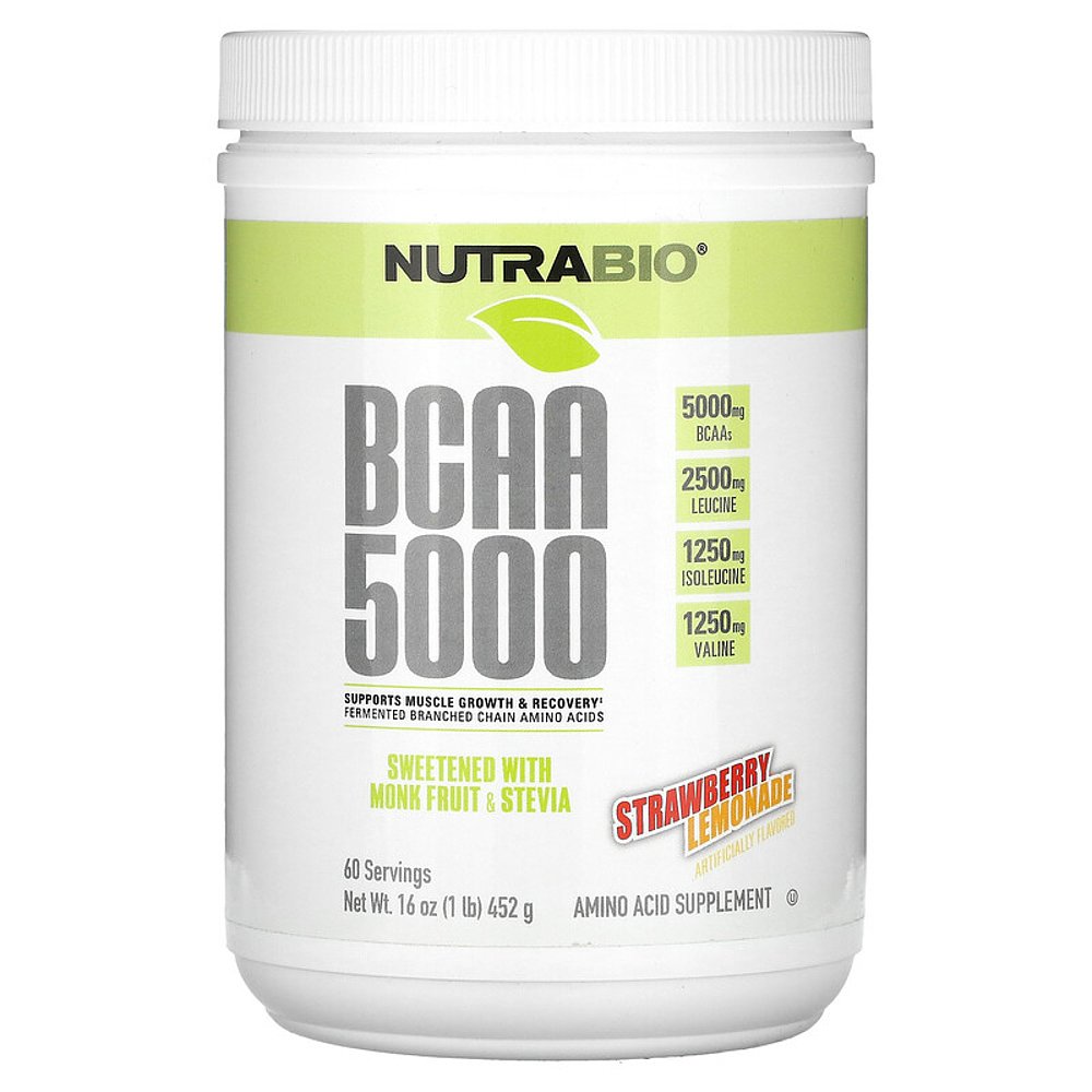 香港直邮Nutrabio Labs,BCAA 5000，草莓柠檬水味，1 磅（452 克 - 图2