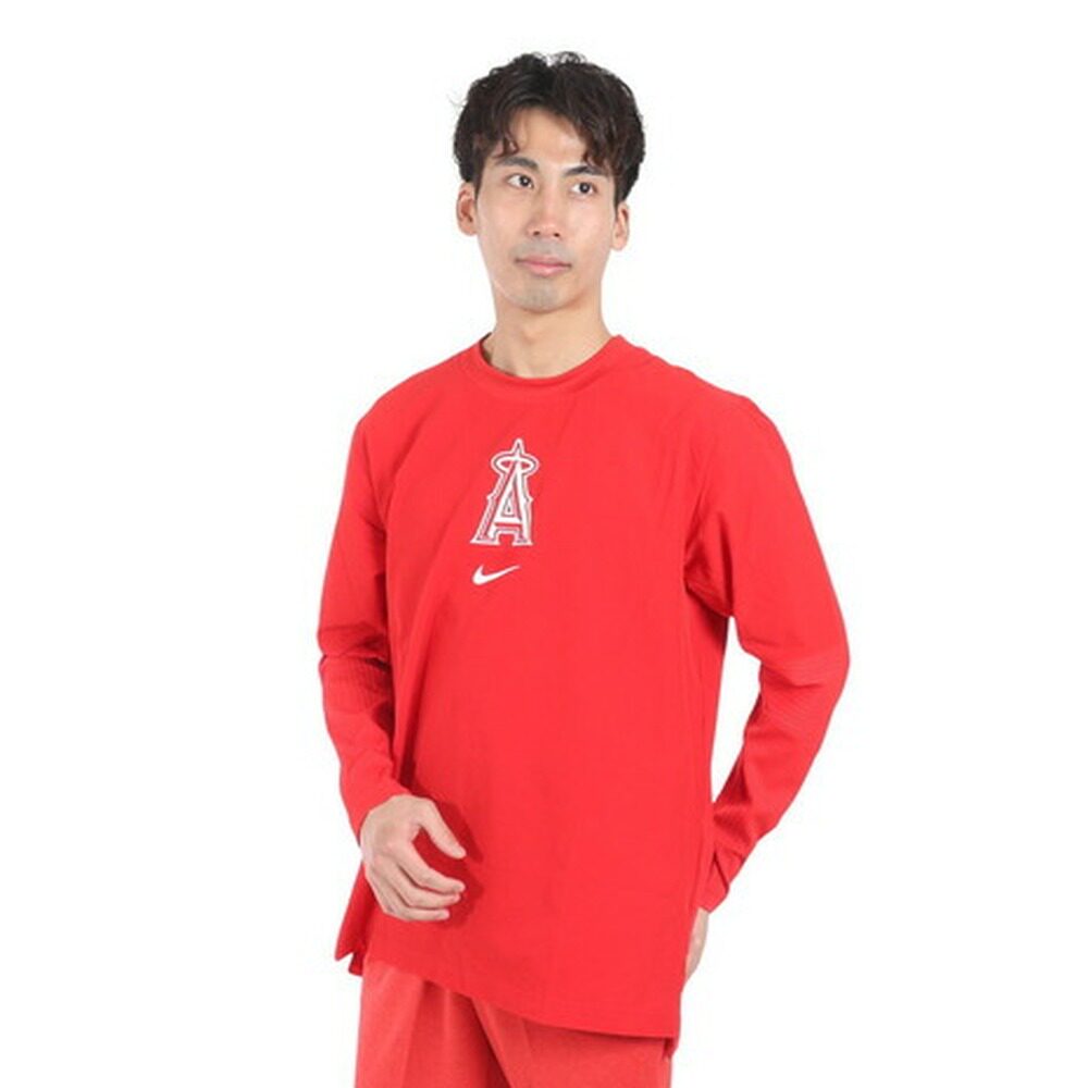 Japan direct mail MLB men's baseball uniform pullover long-sleeved shirt 015C-163N-ANG-5Z2