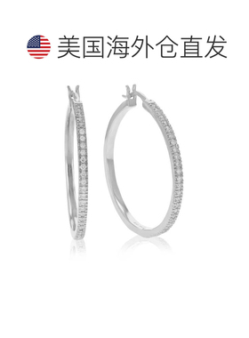 自营vir jewels1/2 cttw Lab Grown Diamond Hoops Earrings in S