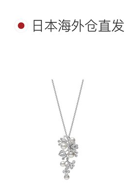 日潮跑腿Mikimoto御木本成人百搭项链银色金光闪闪瑰丽48cm白金