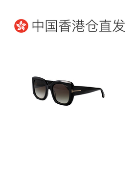 香港直邮TOM FORD 女士太阳镜 FT122001B AW2025 黑色 几何框太阳