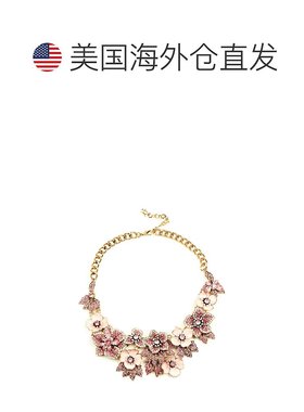 自营 eye candyAmata Statement Necklace Pink pink 美国奥莱直