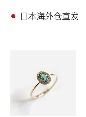 1h可退 日本直邮cui-cui K10YG 绿色石钻戒 756090cuicui戒指