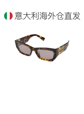 欧洲直邮MIU MIU 女士太阳镜 0MU09WS14L20I SS2026 棕色 Metal s