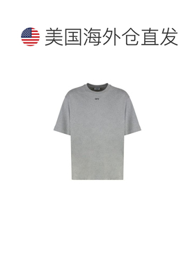 自营off-whiteOff- Cotton Men's T-Shirt - gray 美国奥莱直发