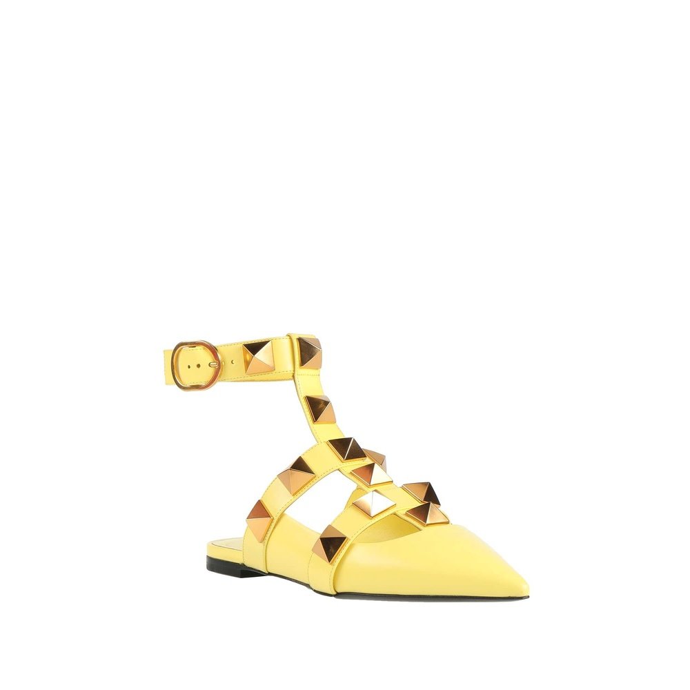 1h可退 香港直邮valentino 华伦天奴 女士 芭蕾舞鞋 yellow黄色,淘宝优惠券,粉丝福利购,淘宝优惠卷