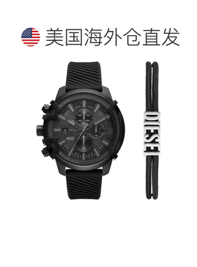 自营Diesel Men's Griffed 48mm Quartz Watch - black 美国奥莱