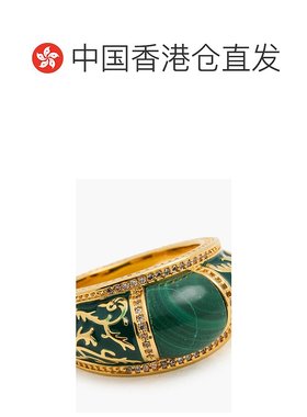 1h可退 香港直邮潮奢 ZIMMERMANN 女士 镀金水晶珐琅晶石镶嵌戒指