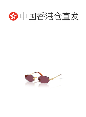 香港直邮MIU MIU 女士眼镜 MUA54S5AK20Y SS2026 红色 无框太阳镜