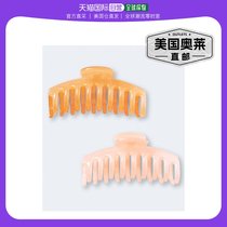 Aeropostale Jelly Oval Claw Hair Clip 2 pieces loaded-brown 259 (American Ole)