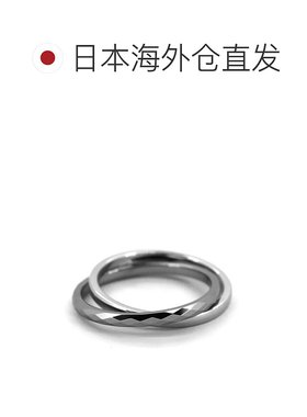 1h可退 日本直邮LION HEARTLH-1切割双环戒指 金属过敏适用 耐色