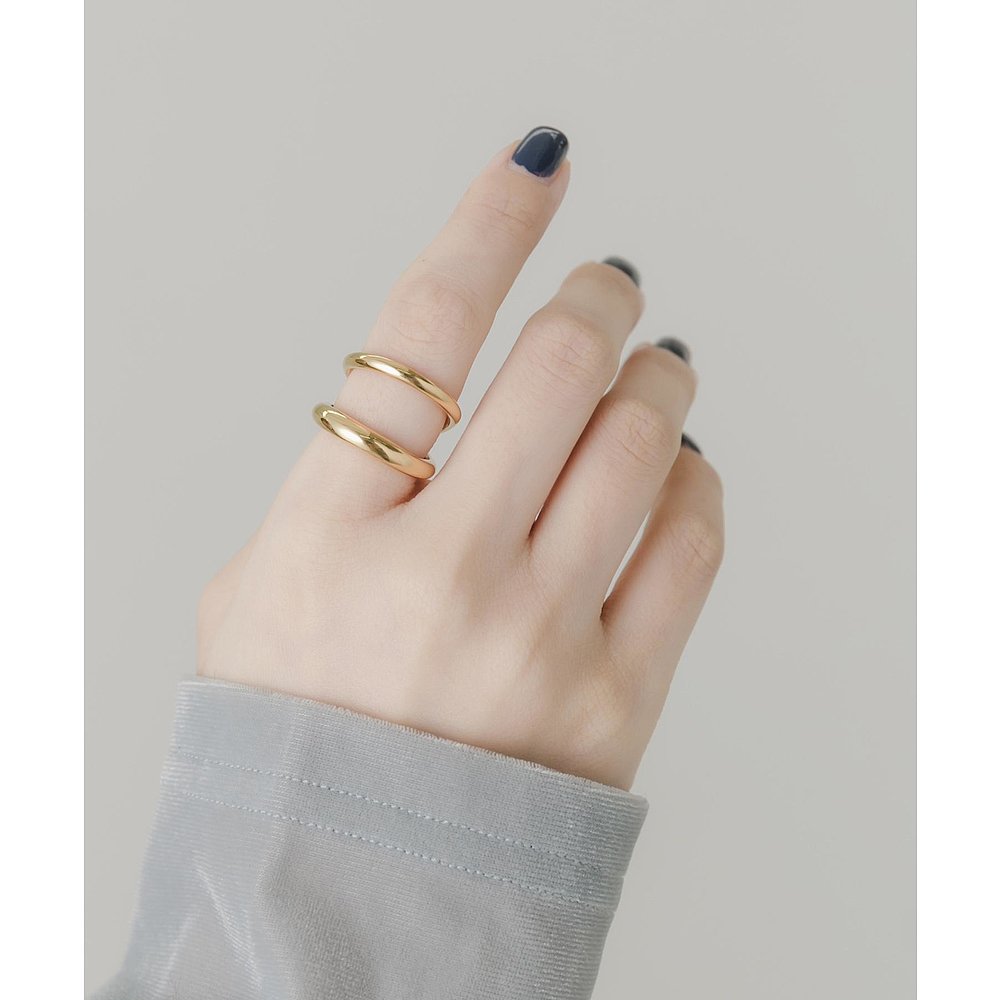 1h可退 日本直邮官方授权 SMELLY 不锈钢渐变线条戒指 - 图2