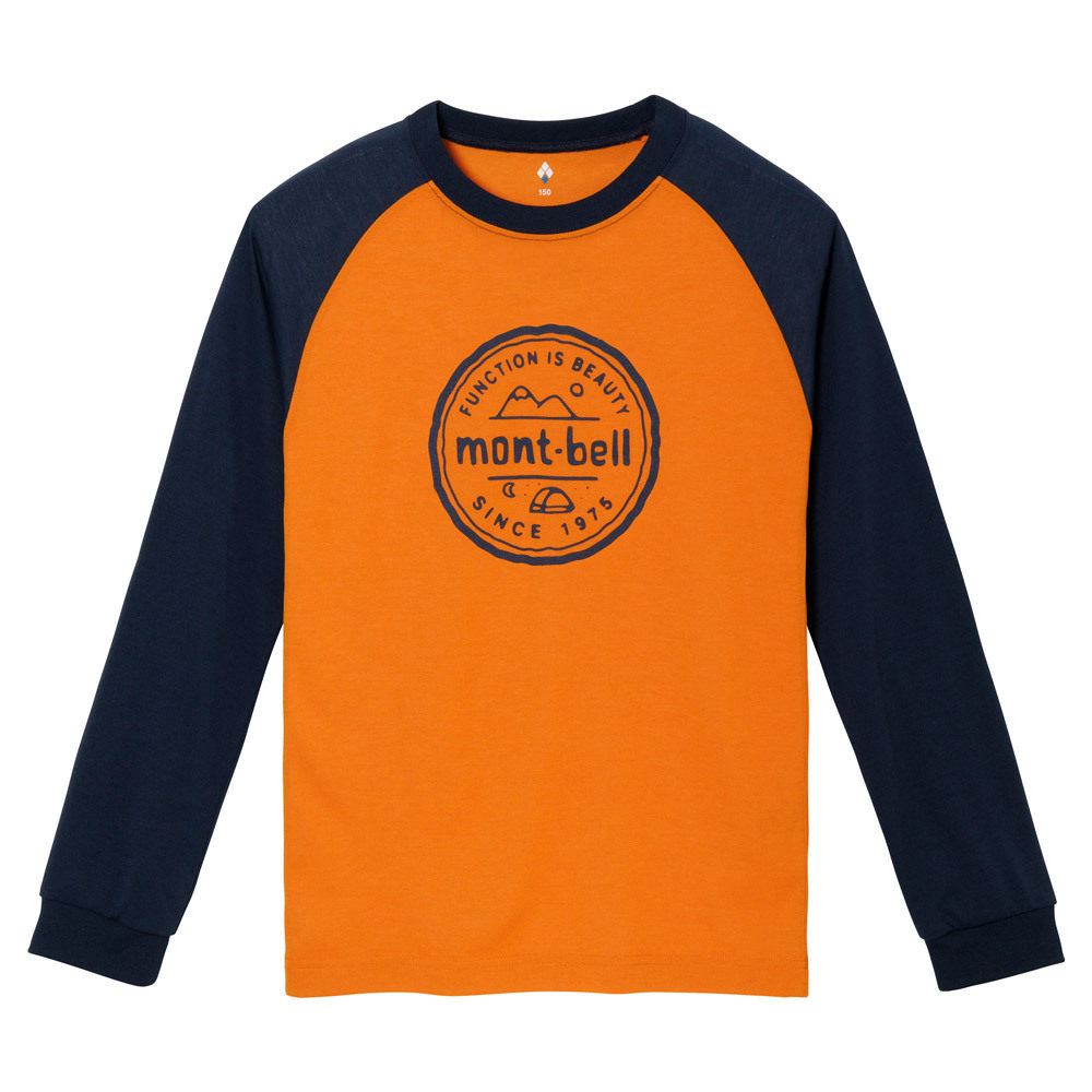 日潮跑腿Montbell蒙贝欧 WIC.儿童款拉格兰长袖T恤登山帐篷 140-1,淘宝优惠券,粉丝福利购,淘宝优惠卷