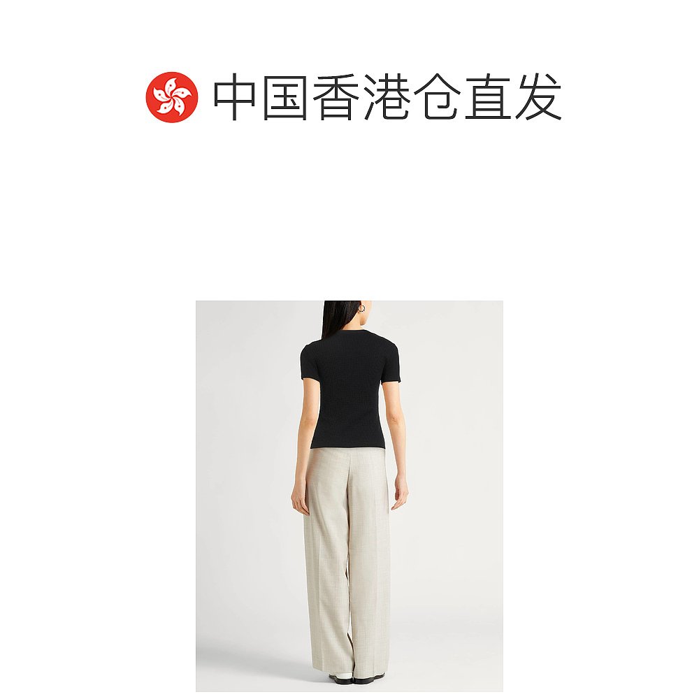 香港直邮THEORY 希尔瑞 女士 毛衣 black黑色 舒适时尚 - 图1