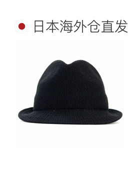 日本直邮Stetson 针织中折帽 中性风礼帽 纯色 黑色 L LL码 秋冬