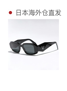 日本直邮PRADA SPR 17W 女士方形全框醋酸纤维镜框太阳镜饰有三角