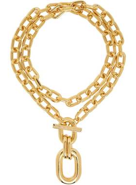 1h可退 潮奢 Rabanne 女士 Double XL Link 项链 20PBB0088MET077