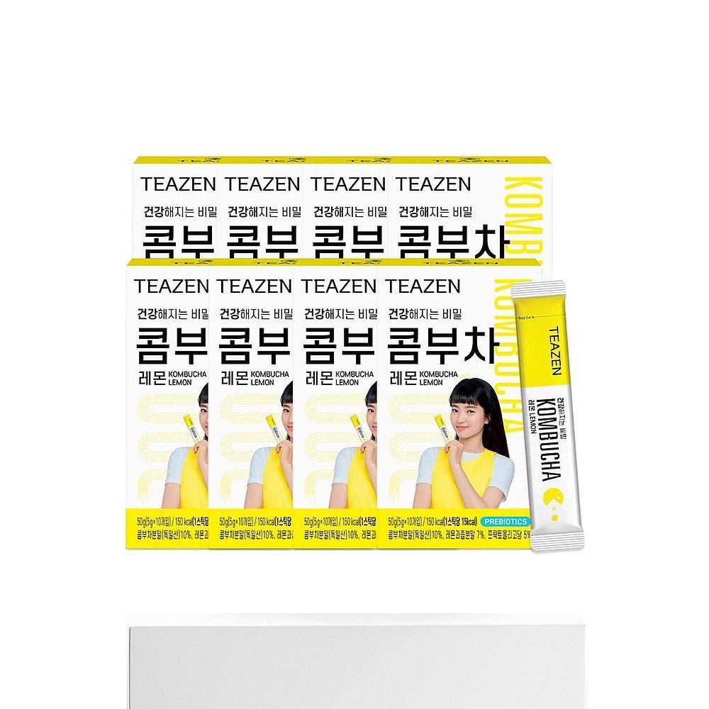韩国直邮TEAZEN康普茶柠檬味人气口味休闲实惠装健康饮品 40包,淘宝优惠券,粉丝福利购,淘宝优惠卷