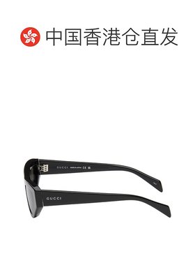 1h可退 香港直邮潮奢 Gucci 古驰 女士 黑色 Cat-Eye Frame 太阳