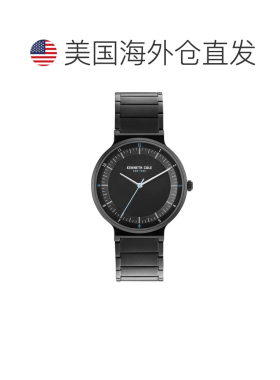 自营Kenneth Cole Men's Classic mm Quartz Watch - black 美国