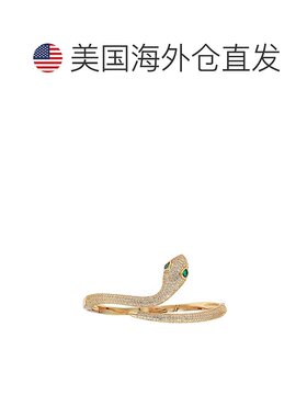自营 Liv Oliver 18K 镀金 8.59 克拉。 tw。 CZ 手链 - 图案 美