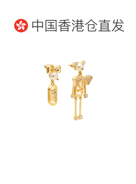 香港直邮Fendi O'Lock 耳环配饰 8AL241ATEP
