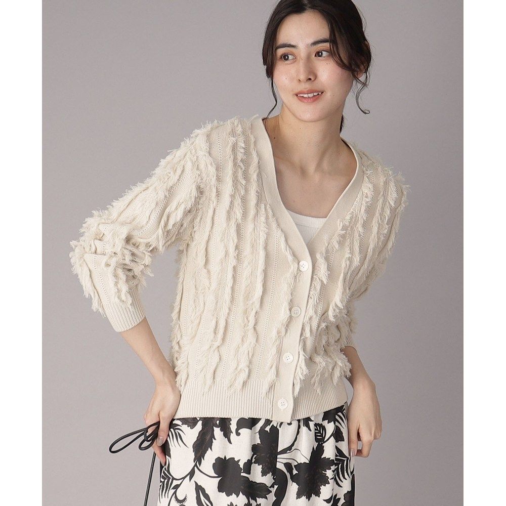 1h可退 日本直邮DRESSTERIOR 女士V领长袖棉质针织开衫 085320112,淘宝优惠券,粉丝福利购,淘宝优惠卷