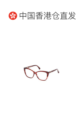 香港直邮MAX MARA 女士眼镜 MM5036068 AW2025 红色 全框平光镜