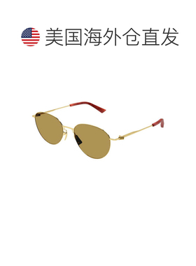 自营bottega venetaBV1268S 004金色/棕色-金色 美国奥莱直发