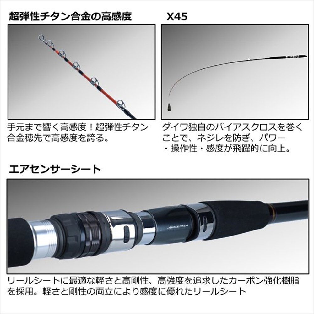 日本直邮DAIWA 达亿瓦 钓鱼竿 73 HHH-200 - 图2