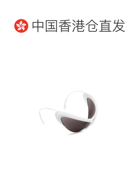 1h可退 香港直邮BALENCIAGA 男士太阳镜 BB0232S003 CO 白色眼镜