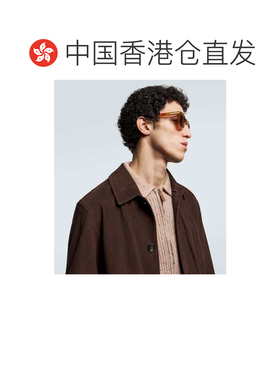 香港直邮zegna 杰尼亚 男士 圆形太阳眼镜 brown棕色 舒适时尚