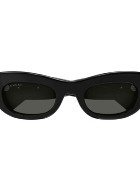 GUCCI 女士太阳镜 GG1809S001 AW2025 黑色 太阳镜配饰古驰猫眼