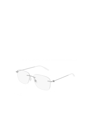 【99新未使用】MONTBLANC 男士太阳镜 MB0075O003 SS2025 白色 几