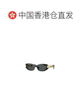 1h可退 香港直邮VERSACE 女士太阳镜 VE4501GB187 SS2026 黑色 全