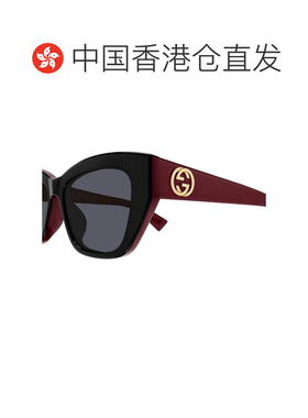 1h可退 香港直邮GUCCI 女士太阳镜 GG1844SA004 AW2025 黑色古驰