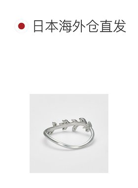 日本直邮日潮 agete 阿卡朵铂金 叶子钻石 戒指