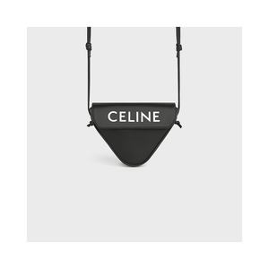 香港直邮潮奢 Celine 思琳 男士TRIANGLE牛皮革印花手袋