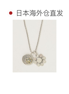 日本直邮NORTH WORKS 男 女款 复古银币花朵项链 【付后1h可退】