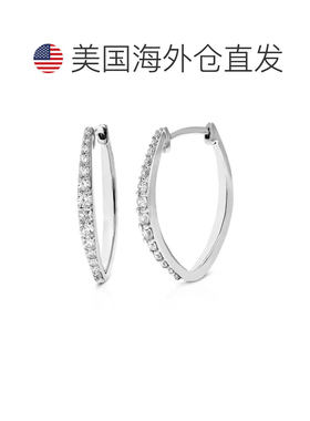 自营vir jewels1/2 cttw Lab Grown Diamond Hoops Earrings in S