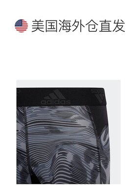 Adidas/阿迪达斯 儿童全印花 Techfit 连裤袜 黑色 【美国奥莱】