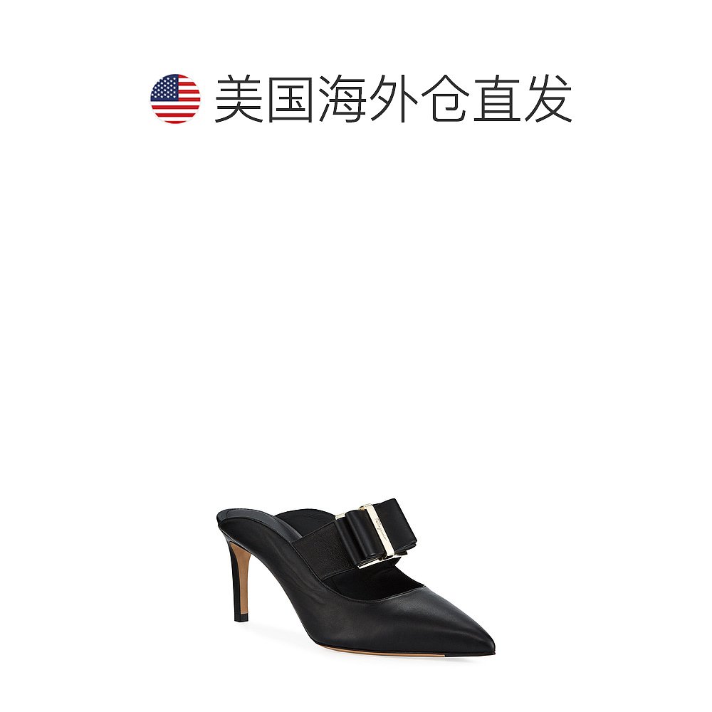 SALVATORE FERRAGAMO Zelda 女士 724997 黑色穆勒鞋 - 多色 【美 - 图1